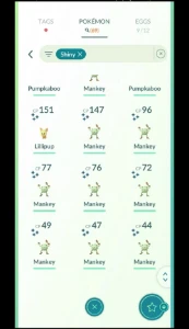 Pokemon Go  40 |A567| 69 Shines| 3 Legendary