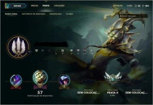 CONTAS LEVEL 30 ( DO PRATA AO DIAMOND ) - League of Legends LOL