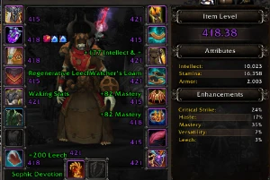 Mago lv 70 418 ilvl com engenharia e enchanting full - Blizzard