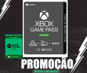 Xbox Live Game Pass Gold Ultimate + Brinde Spotify Premium - Assinaturas e Premium