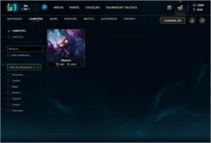 Nvl. 174 - Platina 3/Falta 1 Champ/91 Skins - League of Legends LOL