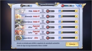 Conta 55 SSA Global . Server A-17 - Saint Seiya Awakening