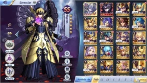 Conta 55 SSA Global . Server A-17 - Saint Seiya Awakening