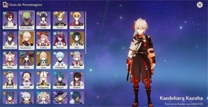 Conta Kazuha, Xiao, Mona, Jean, +16kprimogems - Genshin Impact