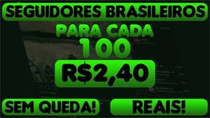 R$2,40 100 SEGUIDORES REAIS E BRASILEIROS - INSTAGRAM - Redes Sociais