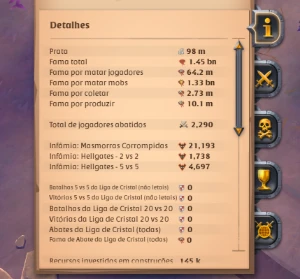 Conta Albion End Game  300M PRATA COLETA T8 - Albion Online
