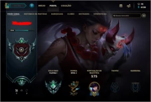 Conta League of Legends / Platina I LOL