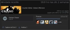 Conta Steam CS:GO +400 Horas