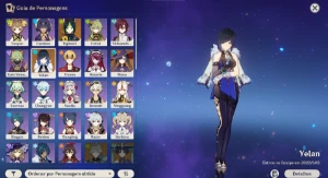 AR 45 Yelan c1 + Aqua Simulacra e Mais - Genshin Impact