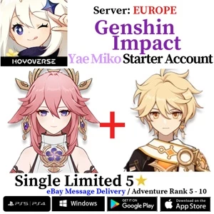 [Europe/EU] [INSTANT] Genshin Impact Yae Miko Starter Male