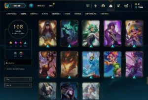 Ferro 2 com 115 Champs e 108 Skins ( MAIN SUP / ADC ) - League of Legends LOL
