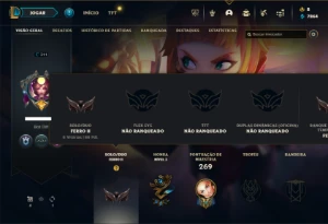 Ferro 2 com 115 Champs e 108 Skins ( MAIN SUP / ADC ) - League of Legends LOL