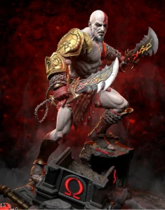 kratos god of war 3 stl 3d - Impressão 3D e STL