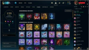 Conta League of Legends lvl 307 com 74 skins LOL