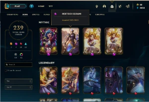 Conta em League Of Legends lvl660+ Gold+ em todas as ligas. LOL
