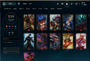 Conta em League Of Legends lvl660+ Gold+ em todas as ligas. LOL