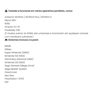 Pack De Roms Pt-Br Para Consoles Portáteis - Outros