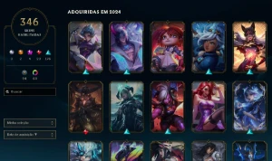 Conta Lvl 720 | 346 Skins | Todos Champs | Conta 2012 - League of Legends LOL