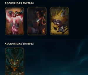 Conta Lvl 720 | 346 Skins | Todos Champs | Conta 2012 - League of Legends LOL