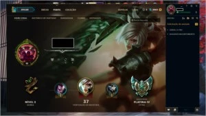 Conta platina 4 - League of Legends LOL