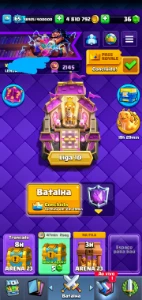 Conta Full 50 cartas nível 15 e 10 cartas evoluídas full - Clash Royale