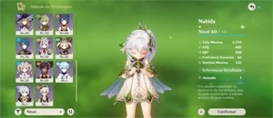 Conta Genshin Nahida Tighnari Diluc Rank 45 - Genshin Impact