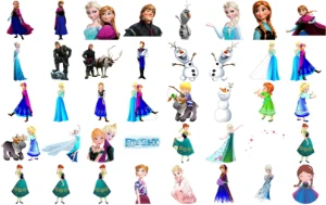 Pack +150 Frozen Arquivos Png Cdr + Estampas Camisetas - Others