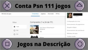 Conta psn 111 jogos! Jogos na Descrição. - Outros
