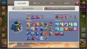 CV 12 CASAL DE HEROIS LEVEL 38 E 45 E GRANDE GUARDIÃO 21 - Clash of Clans