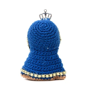 Mini Nossa Senhora Aparecida em amigurumi - Artesanato e Personalizados