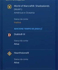 Conta blizzard Hearthstone Wow Diablo 3 Diablo Immortal