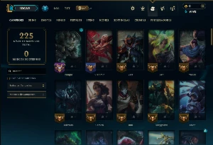 Esmeralda 1 com 75 Champs e 11 Skins - League of Legends LOL