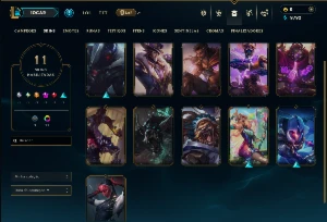 Esmeralda 1 com 75 Champs e 11 Skins - League of Legends LOL