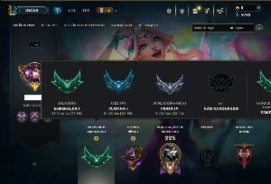 Esmeralda 1 com 75 Champs e 11 Skins - League of Legends LOL