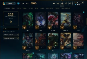 Esmeralda 1 com 75 Champs e 11 Skins - League of Legends LOL