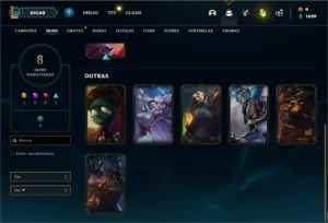 Conta Platina 4 com 32 Champs e 8 Skins + 4 Fragmentos - League of Legends LOL