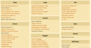 Conta AQW (9 anos) com varios itens raros, venha conferir! - Adventure Quest World