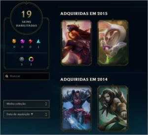 Conta nível 51 - unranked - League of Legends LOL