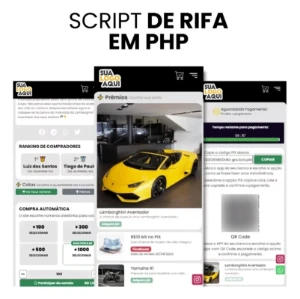 Script Rifa em Php Laravel - 1 Milhão de Números e Afiliados - Softwares e Licenças
