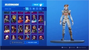 CONTA  SEASON 4 ATÉ 10 FULL,148 SKINS + GALAXY, IKONIK, GLOW - Fortnite