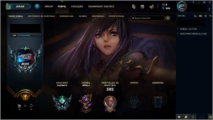 Conta lvl 134, Plat IV 136 campeões, 61 skins - League of Legends LOL