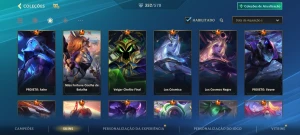 Vendo conta Wild rift com 352 skins ao total e 10 míticas! - League of Legends: Wild Rift LOL WR