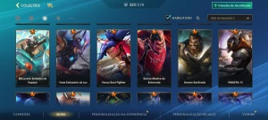 Vendo conta Wild rift com 352 skins ao total e 10 míticas! - League of Legends: Wild Rift LOL WR