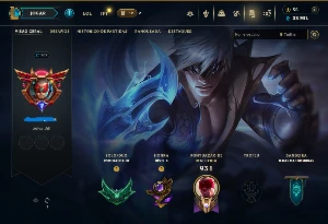 Conta lol NFA esmeralda com skins