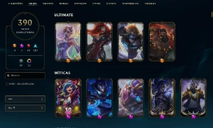 Conta League Of Legends 390 Skins