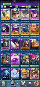 Conta clash royale torre lvl 14