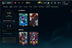Conta mestre league of legends LOL