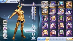 Conta novo server 135 lv 35 e 300 cupons - Saint Seiya Awakening SSA