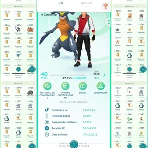 Conta Pokemon Go Nível 40 - Pokémon