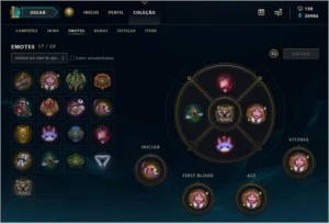 Conta de lol com 141 champs e 56 skins - League of Legends